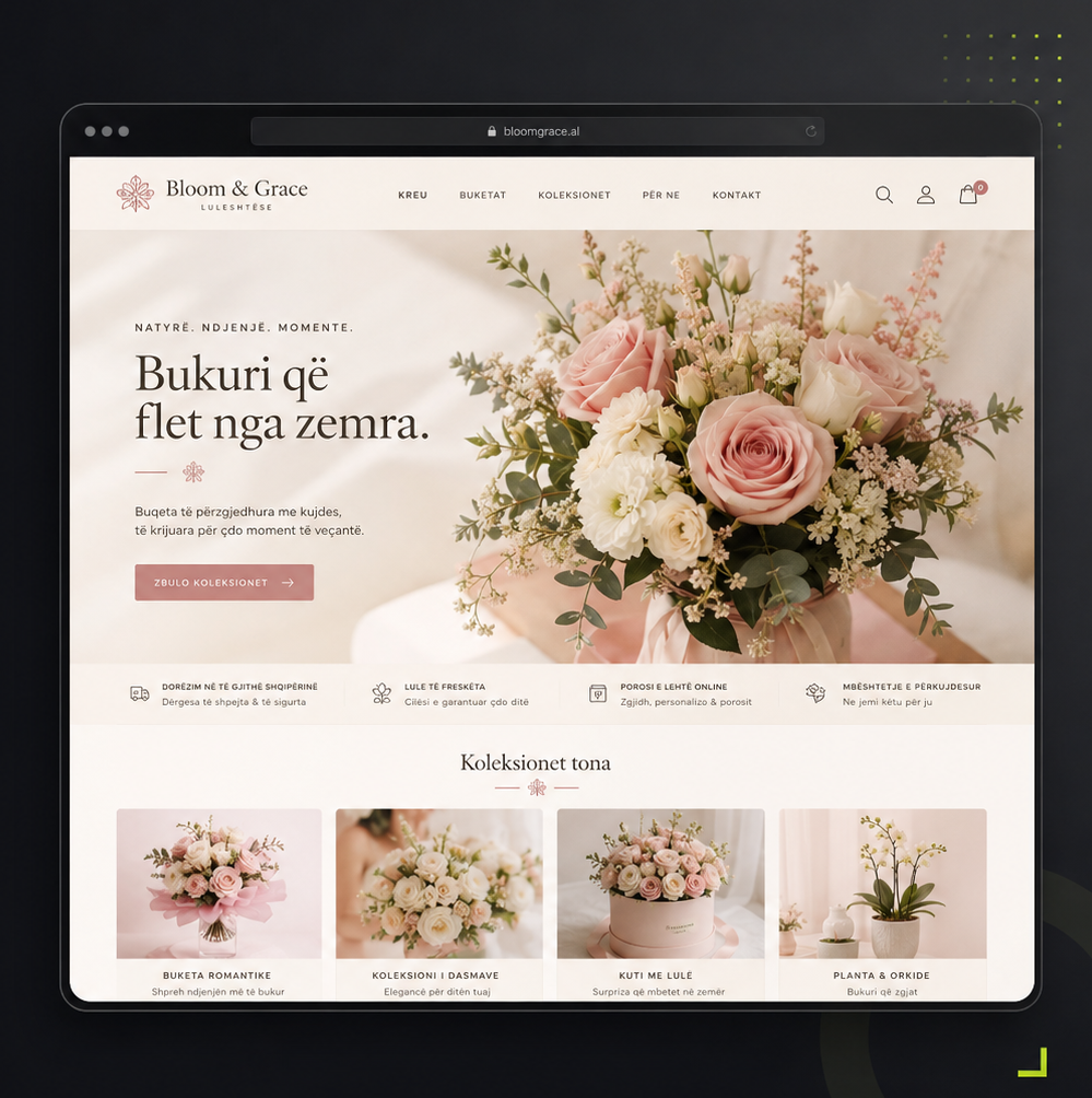 Prezantimi i projektit Bloom & Grace
