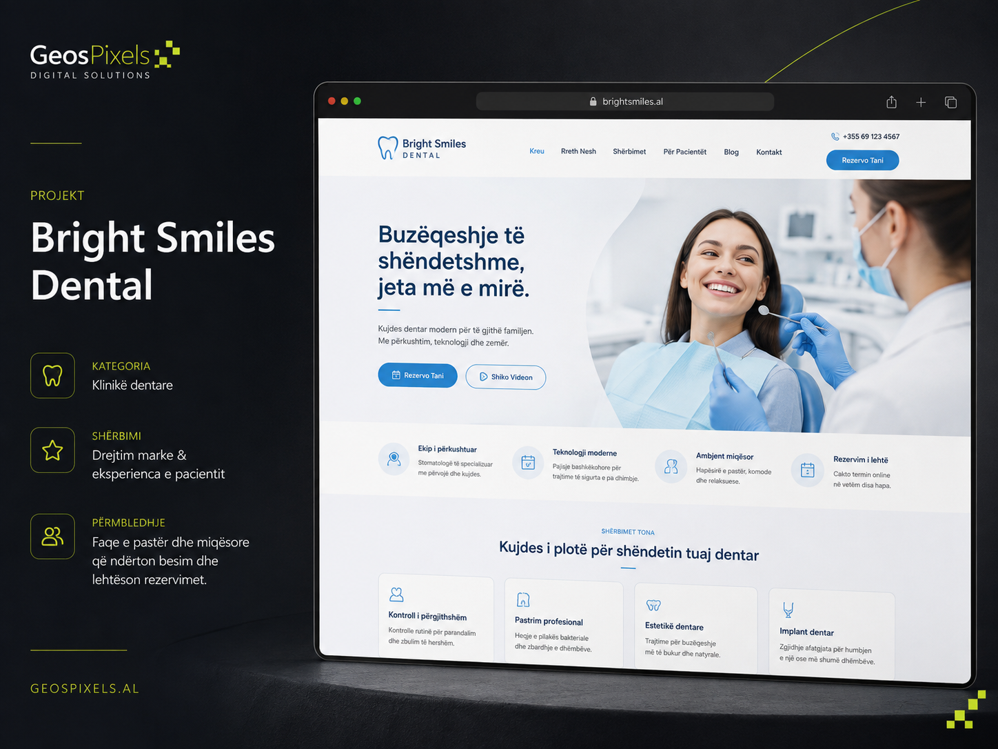 Prezantimi i projektit Bright Smiles Dental