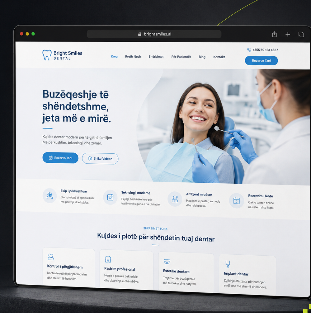 Prezantimi i projektit Bright Smiles Dental