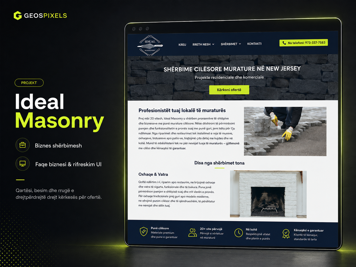 Prezantimi i projektit Ideal Masonry