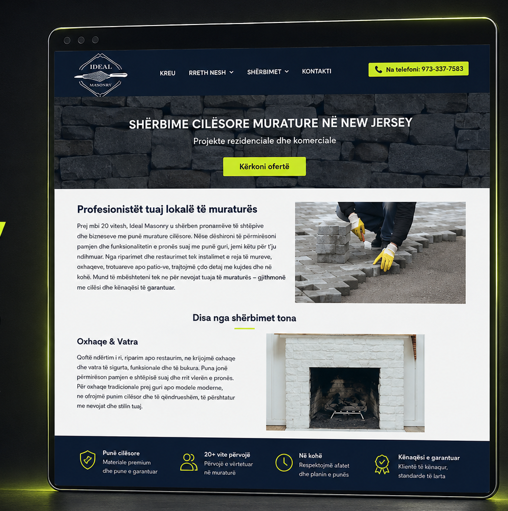 Prezantimi i projektit Ideal Masonry
