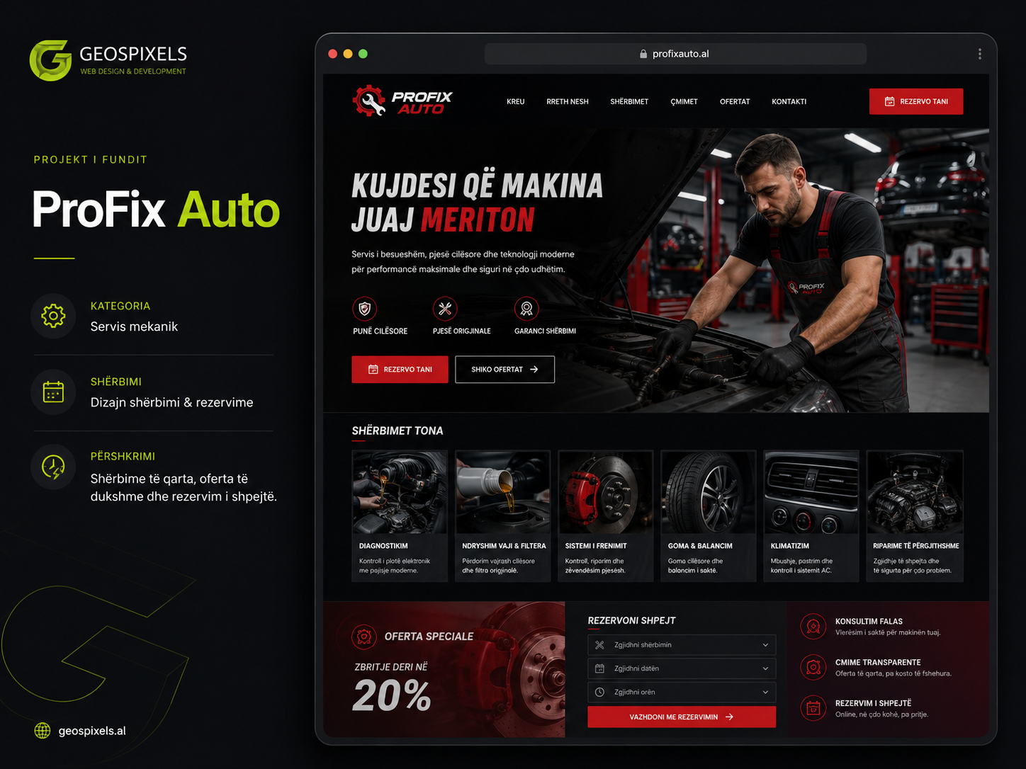 Prezantimi i projektit ProFix Auto