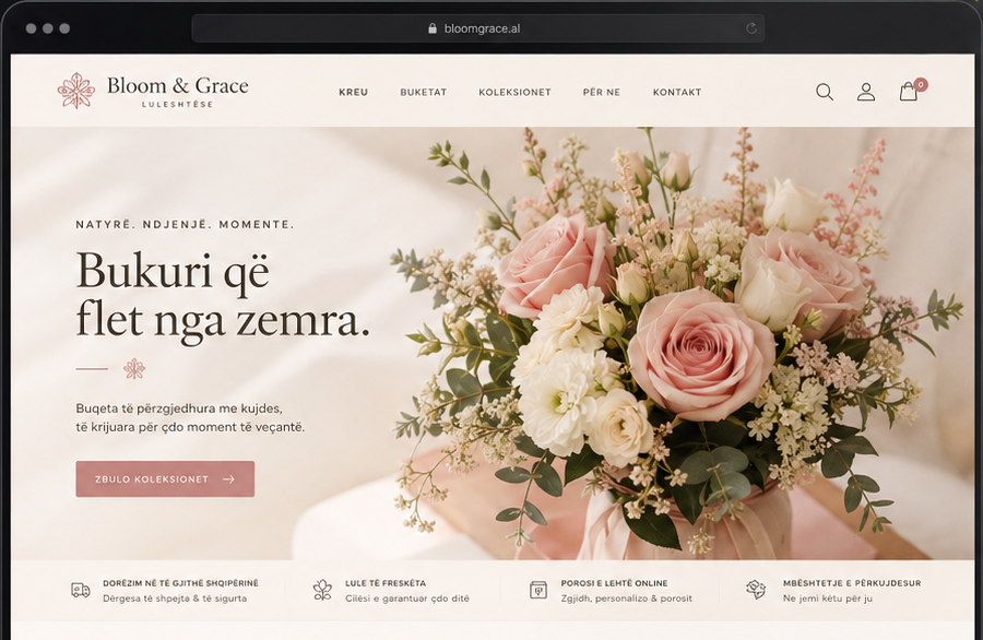 Prezantimi i projektit Bloom & Grace